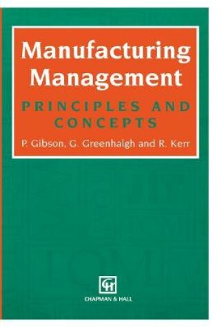 Cover of Manufacturing Management