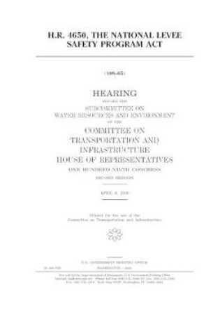 Cover of H.R. 4650, the National Levee Safety Program Act