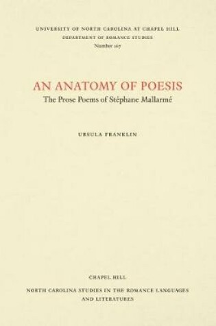 Cover of An Anatomy of Poesis