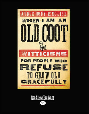 Book cover for When I am an Old Coot