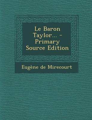 Book cover for Le Baron Taylor... - Primary Source Edition