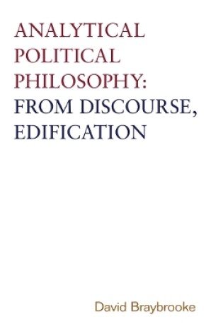 Cover of Analytical Political Philosophy