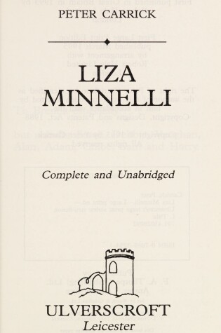 Cover of Liza Minnelli