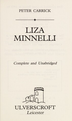 Book cover for Liza Minnelli