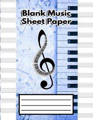 Book cover for Blank Music Sheet Paper