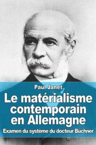 Cover of Le materialisme contemporain en Allemagne