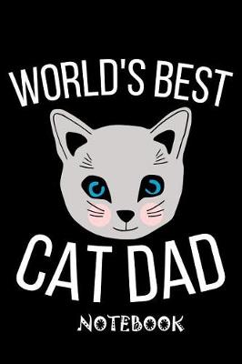 Book cover for World's best cat dad notebook