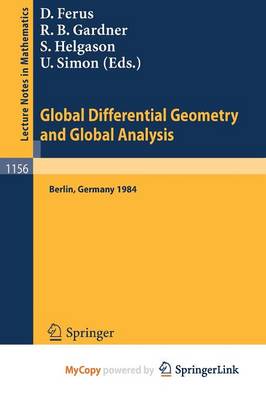 Cover of Global Differential Geometry and Global Analysis 1984