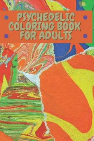 Cover of psychedelic coloring book for adults