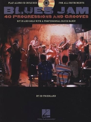 Book cover for Blues Jam - 40 Progressions and Grooves