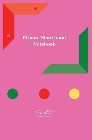 Cover of Pitman Shorthand Notebook- Pink Cover -124 pages-6x9-Inches
