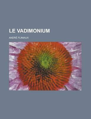 Book cover for Le Vadimonium