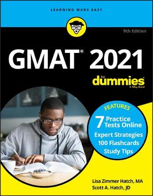 Book cover for GMAT For Dummies 2021