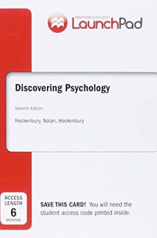Cover of Launchpad for Discovering Psychology (Six Month Access)