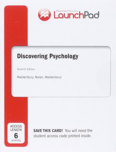 Book cover for Launchpad for Discovering Psychology (Six Month Access)