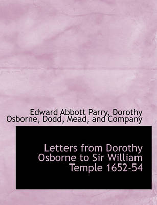 Book cover for Letters from Dorothy Osborne to Sir William Temple 1652-54