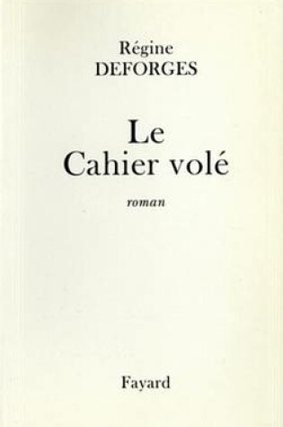 Cover of Le Cahier Vole