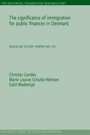 Cover of Significance of Immigration for Public Finances in Denmark