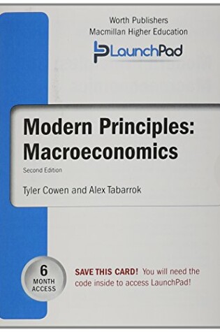 Cover of Launchpad for Cowen's Modern Principles of Macroeconomics (6 Month Access)