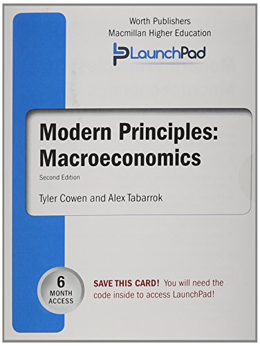 Book cover for Launchpad for Cowen's Modern Principles of Macroeconomics (6 Month Access)
