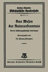 Book cover for Das Wesen Der Naturerkenntnis