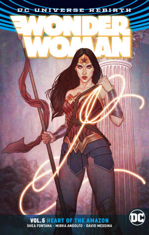 Book cover for Wonder Woman Volume 5: Heart of the Amazon. Rebirth