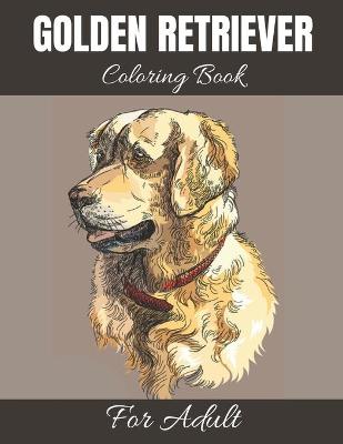 Book cover for Golden Retriever Coloring Book