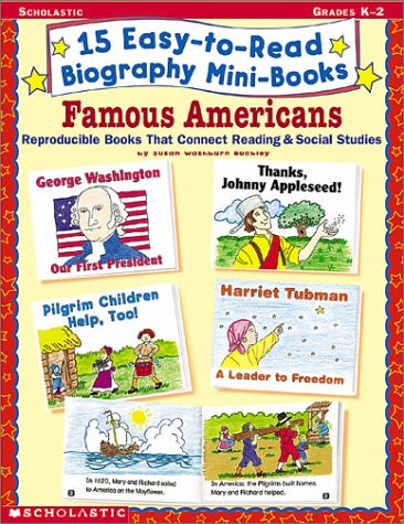 Book cover for 15 Easy-To-Read Biography Mini-Books