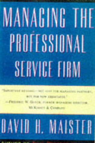 Cover of Managing the Professional Service Firm
