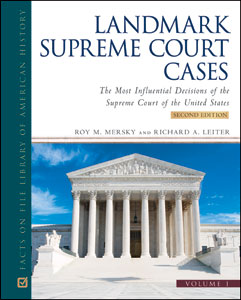 Book cover for Landmark Supreme Court Cases