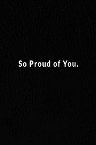 Cover of So Proud Of You.