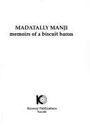 Book cover for Madatally Manji: Memoirs of a Biscuit Baron