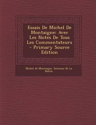 Book cover for Essais de Michel de Montaigne