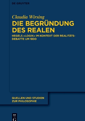 Cover of Die Begrundung des Realen