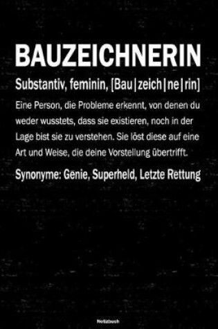 Cover of Bauzeichnerin Notizbuch