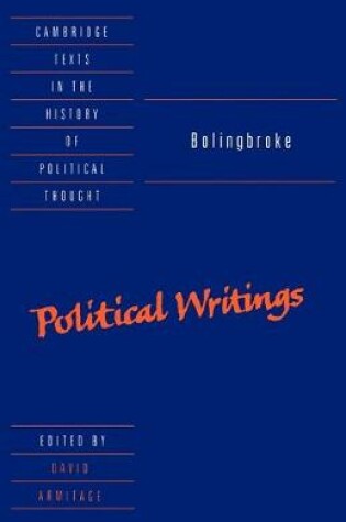 Cover of Bolingbroke: Political Writings