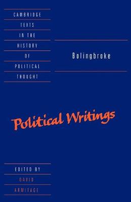 Cover of Bolingbroke: Political Writings