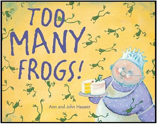 Book cover for Too Many Frogs!