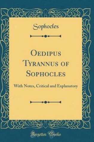 Cover of Oedipus Tyrannus of Sophocles