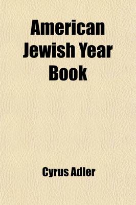 Book cover for American Jewish Year Book Volume 23