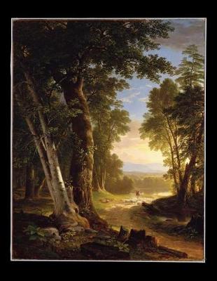 Book cover for 100 Page Unruled Blank Notebook - The Beeches - Asher Brown Durand - 1845