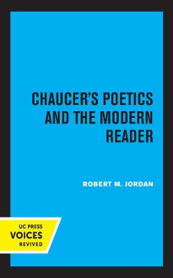 Book cover for Chaucer's Poetics and the Modern Reader