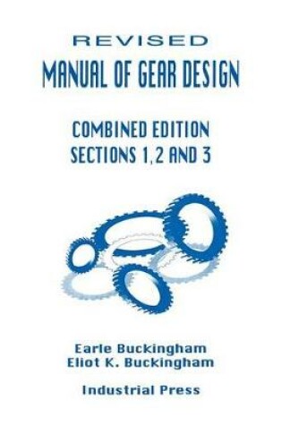 Cover of Manual of Gear Design: Section 1, 2 & 3