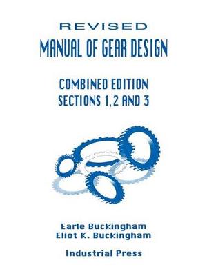 Book cover for Manual of Gear Design: Section 1, 2 & 3