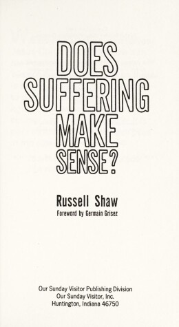 Book cover for Does Suffering Make Sense?