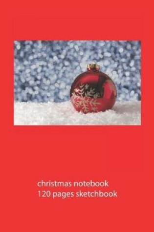 Cover of christmas notebook 120 pages sketchbook