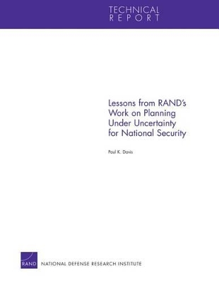 Book cover for Lessons from Rand's Work on Planning Under Uncertainty for National Security