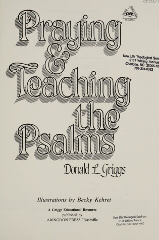Cover of Praying and Teaching