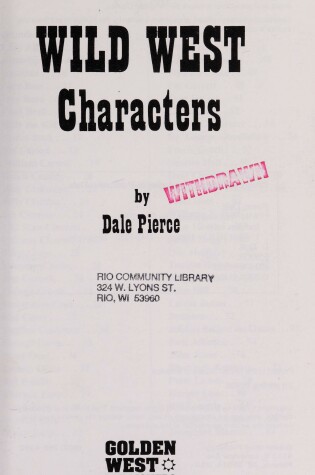 Cover of Wild West Characters