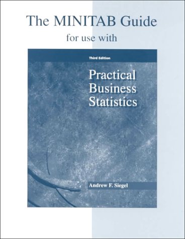 Book cover for The Minitab Guide for Use with Practical Business Statistics